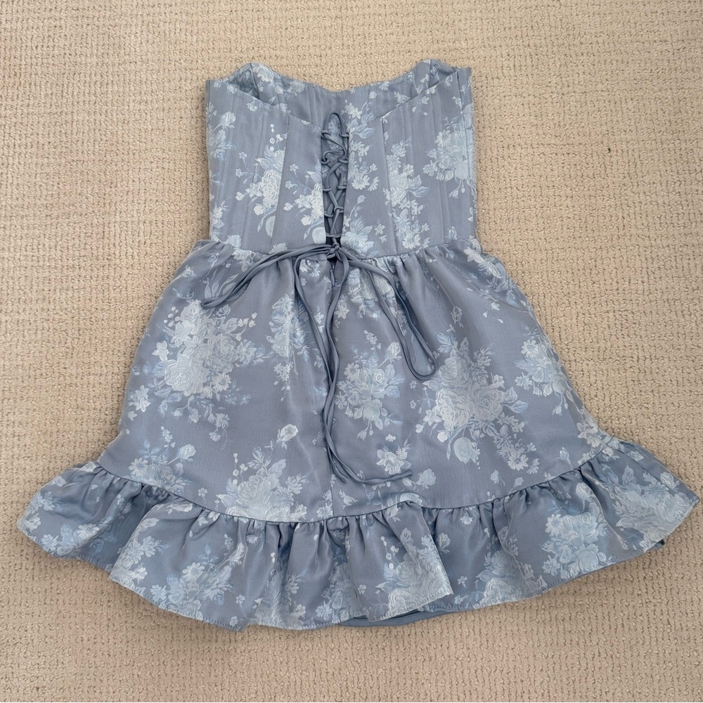 V. Chapman Lace up back Mini Dress - Picture 5 of 10